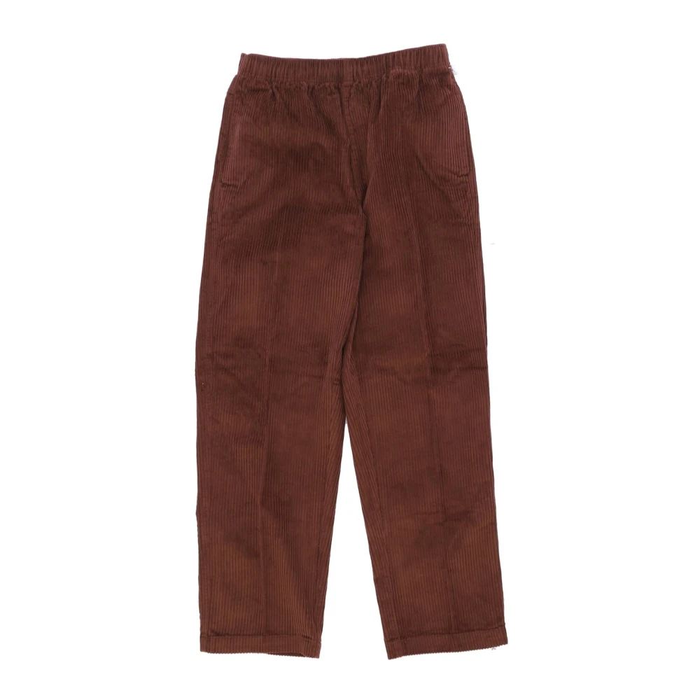 Obey Fluweel Herenbroek Brown Heren