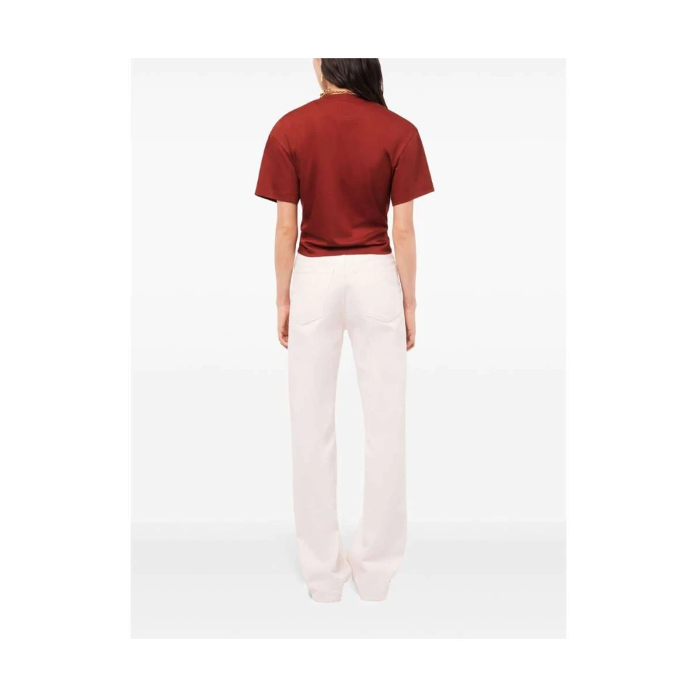 Paco Rabanne Off-White Denim Flared Jeans White Dames