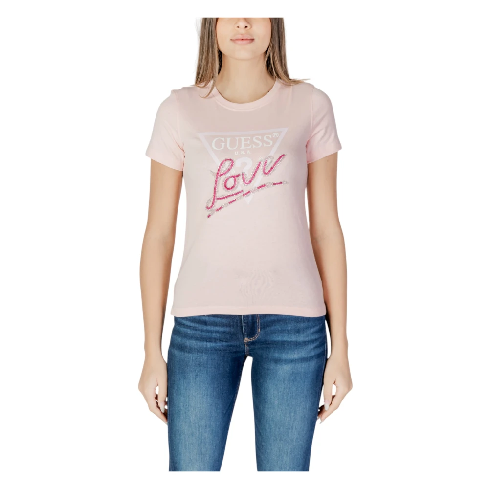 Guess - Tops > T-Shirts - Pink - Guess - Modalova