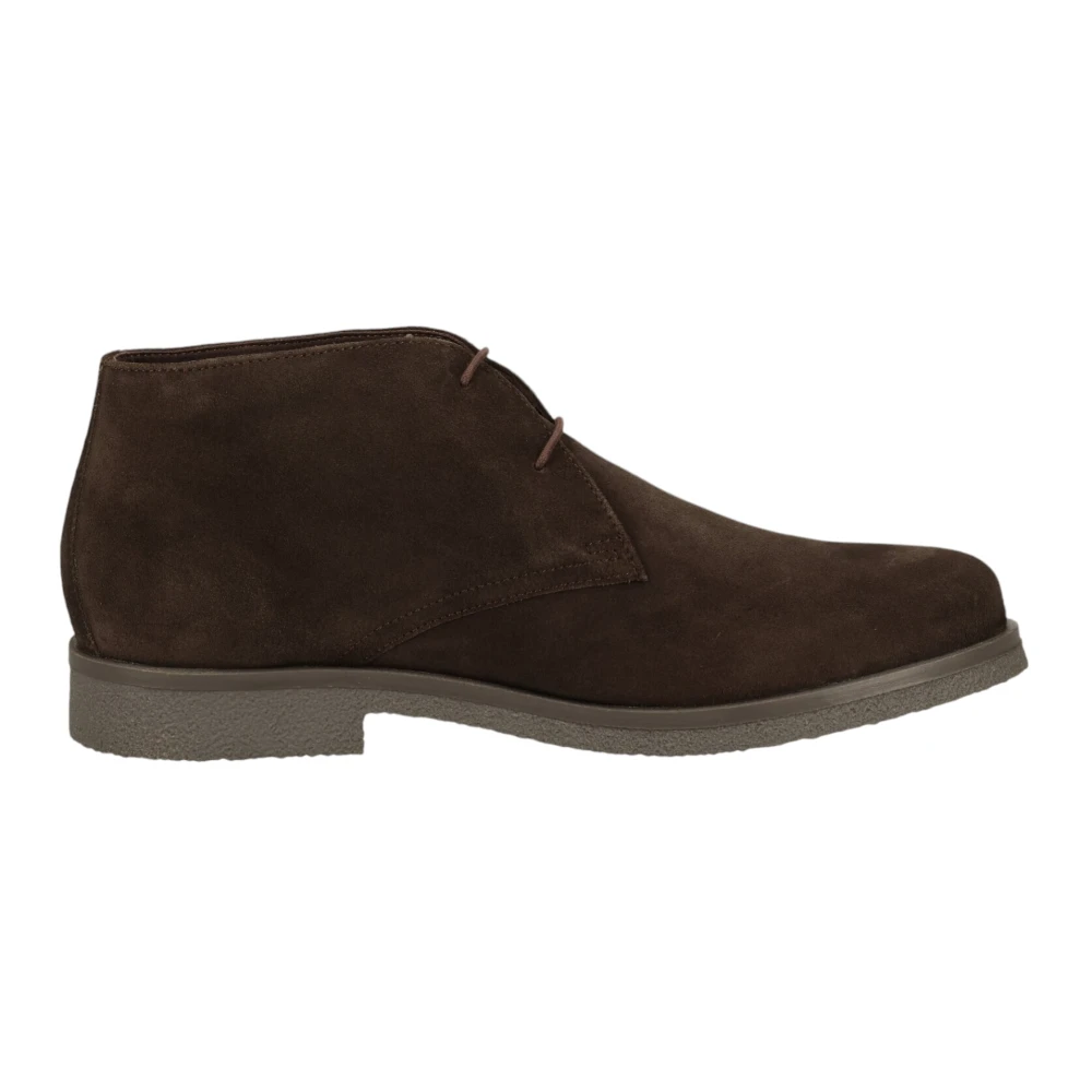 Geox Men's Brown Lace-Up Boots, 11 Uk, Ankle Boots