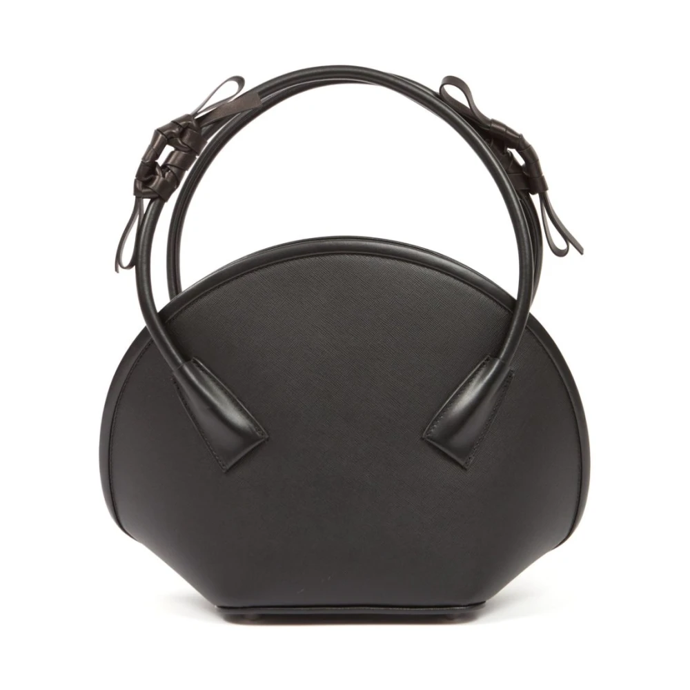 Maison Margiela Zwarte leren handtas Black Heren