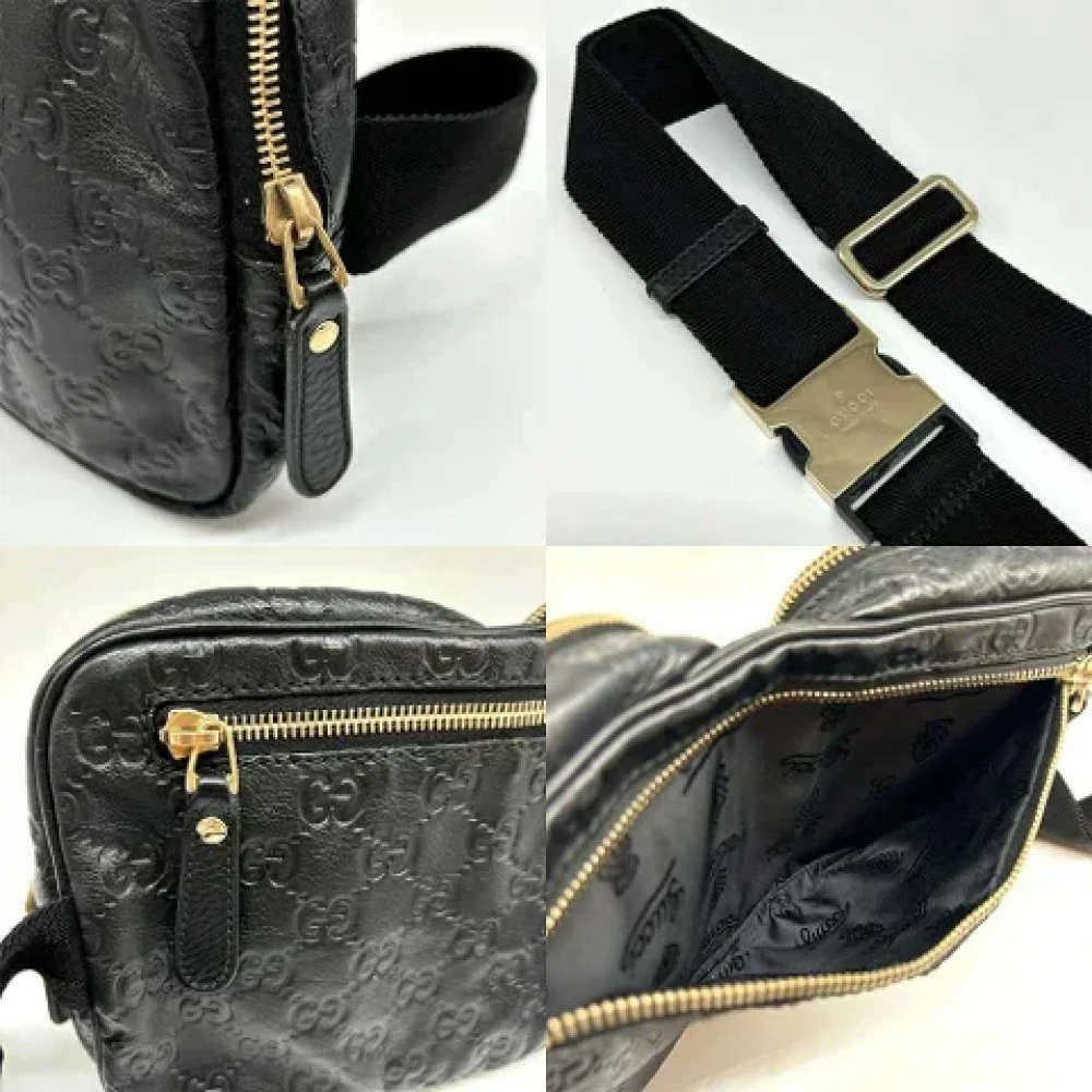 Gucci Vintage Pre-owned Leather gucci-bags Black Dames