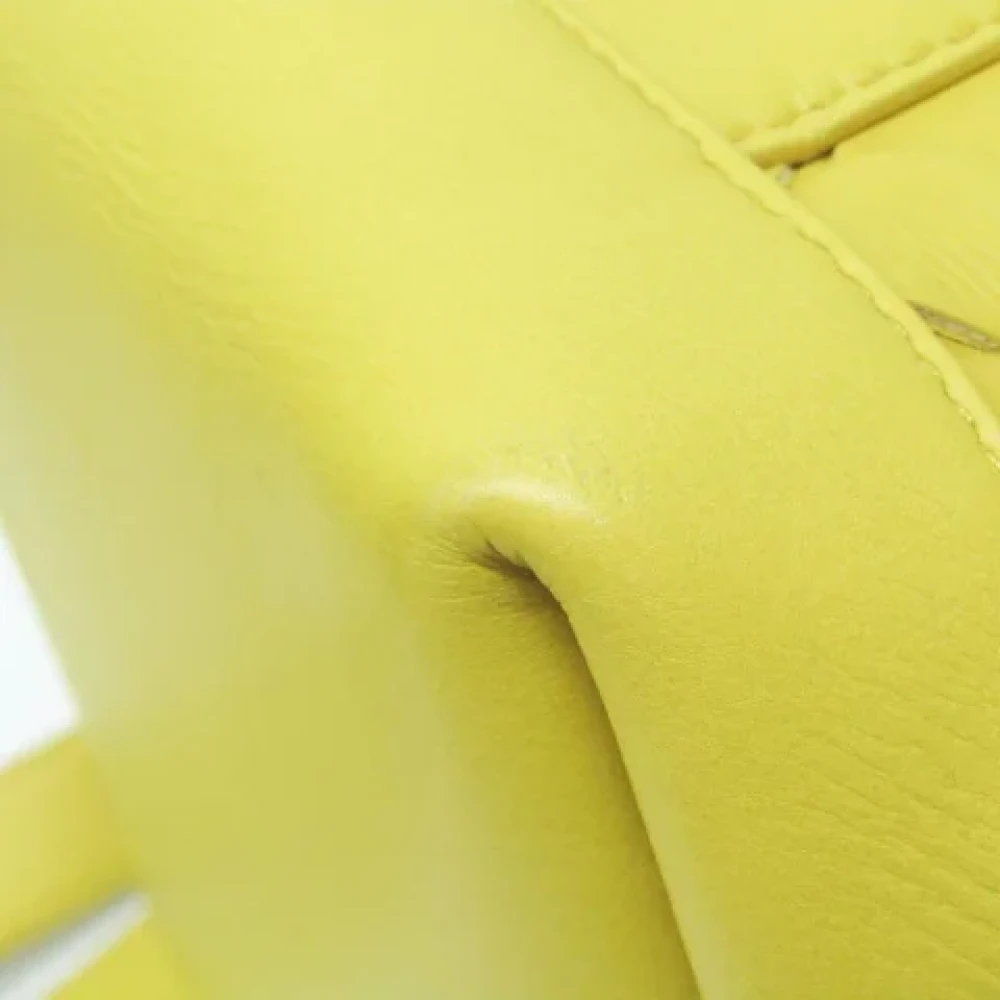 Bottega Veneta Vintage Pre-owned Fabric backpacks Yellow Dames