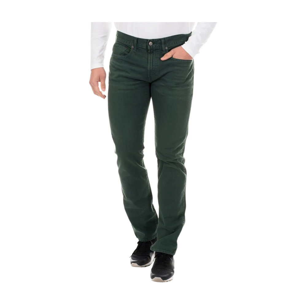 Nautica Green Long Denim Trousers - Male - Straight Fit Jeans - W32 - Jeans