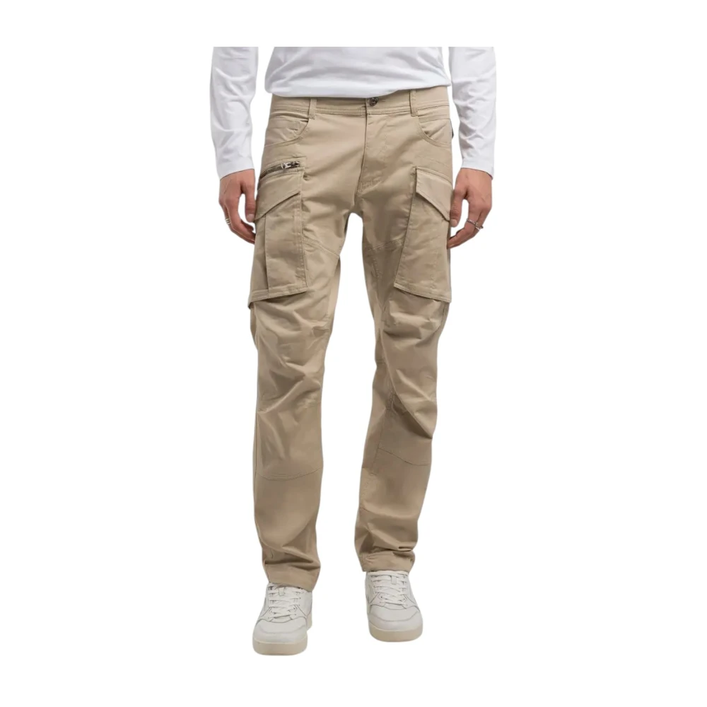 Replay Men's Beige Slim-Fit Trousers,, Slim-Fit Cargo Trousers W34