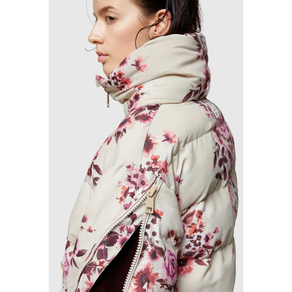 OOF Wear Omkeerbare Bloemen Nylon Jas Multicolor Dames