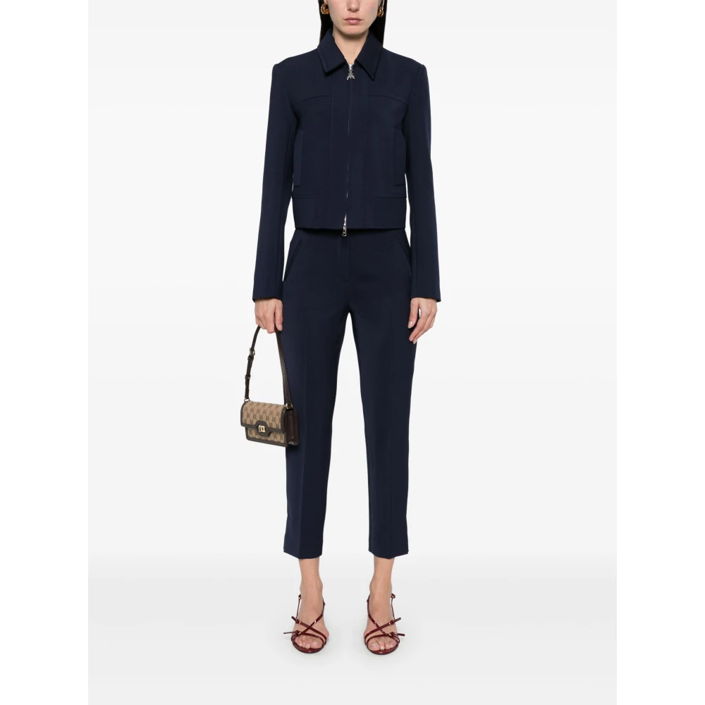 PATRIZIA PEPE Essentiële Micro Jas Blue Dames
