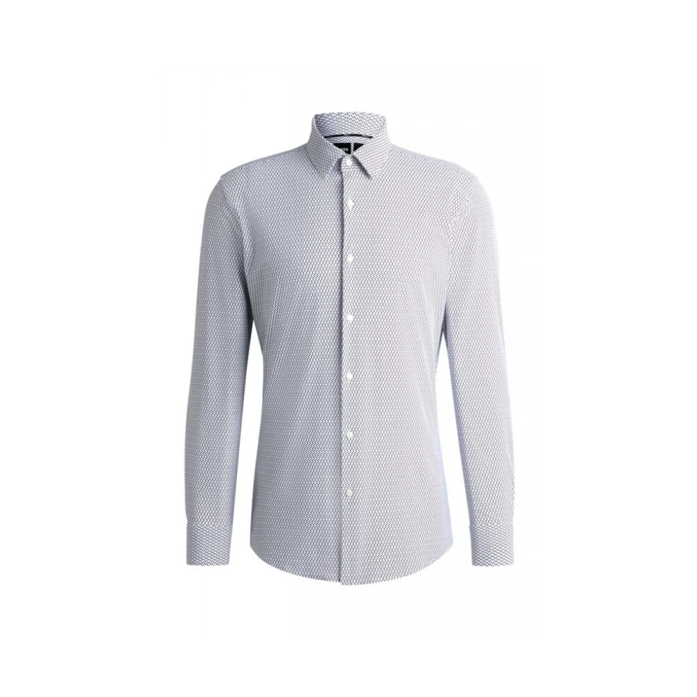 Hugo Men's Blue Boss - Shirts > Formal Shirts