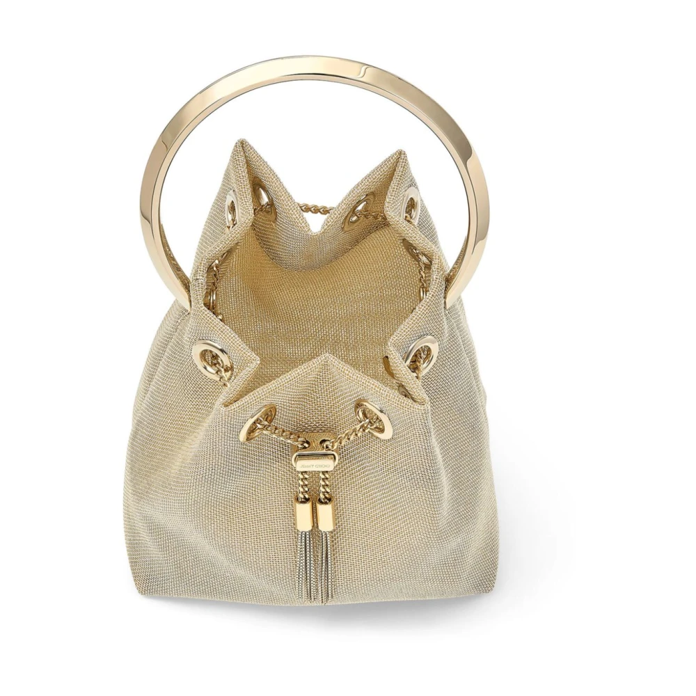 Jimmy Choo Gouden Bon Bucket Tas Yellow Dames