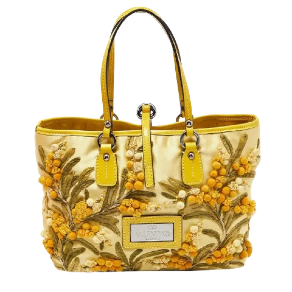 Valentino Vintage Pre-owned Leather totes Yellow Dames