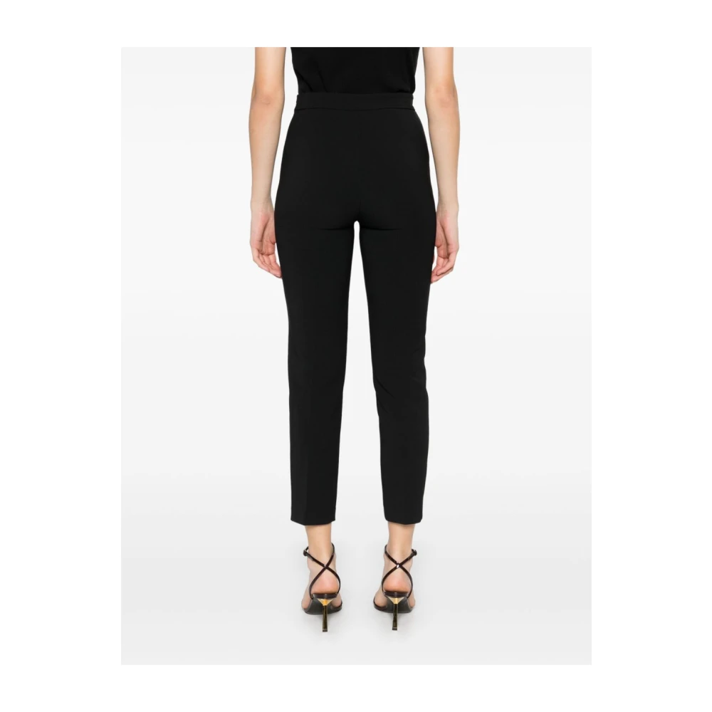 Elisabetta Franchi Zwarte broek met biesdetail Black Dames
