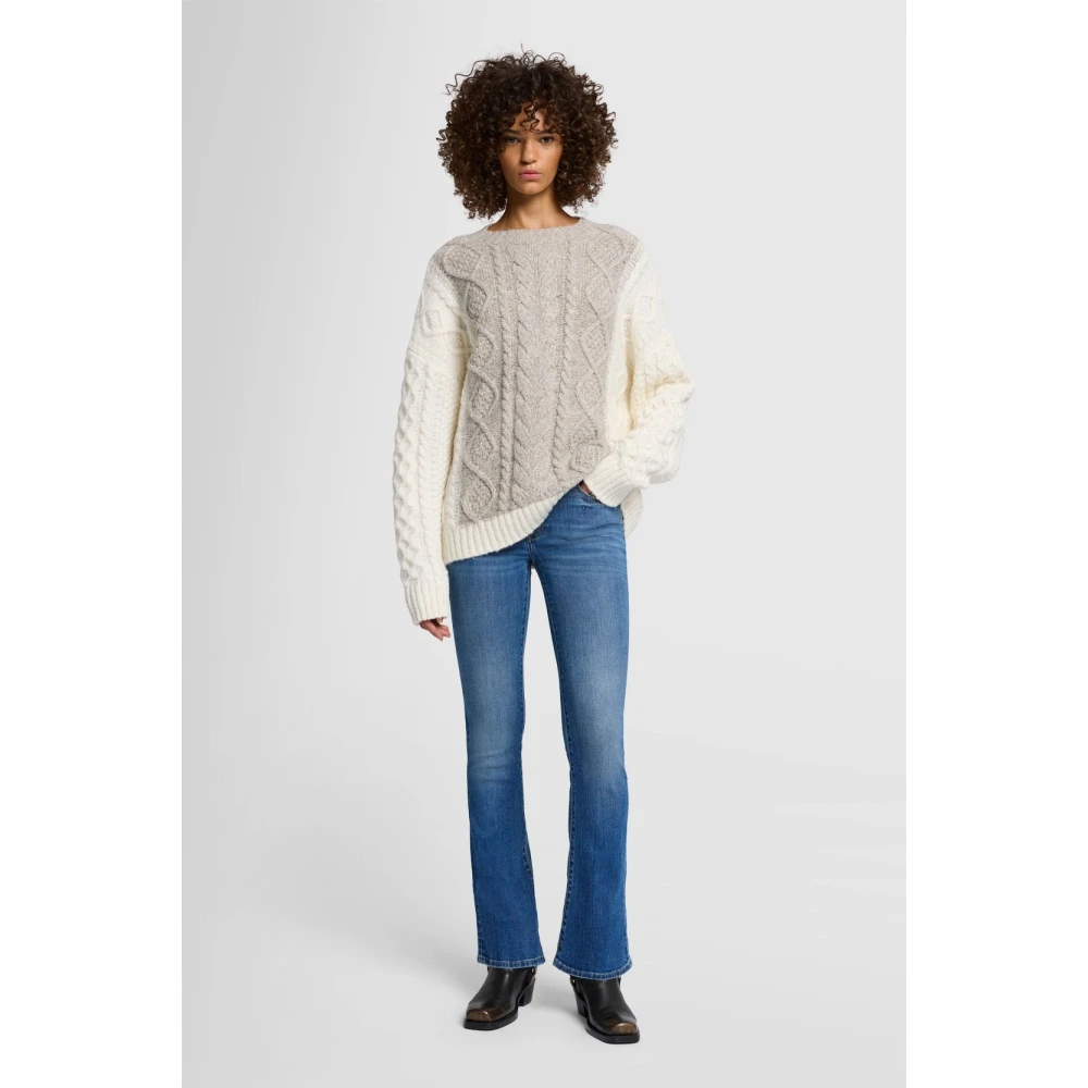 7 For All Mankind Jeans Bootcut Blue Dames