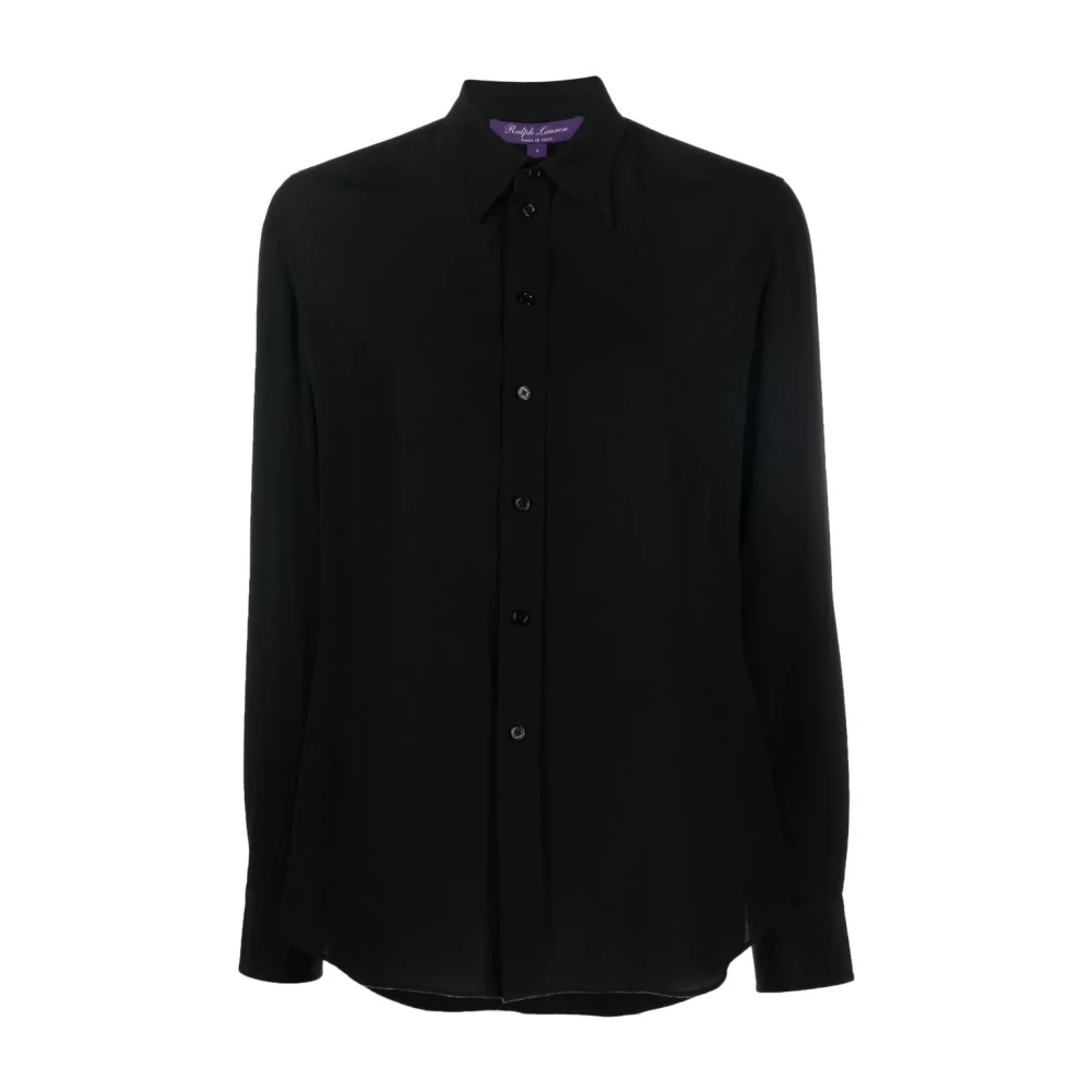 Ralph Lauren Overhemd met knoopsluiting Black Dames