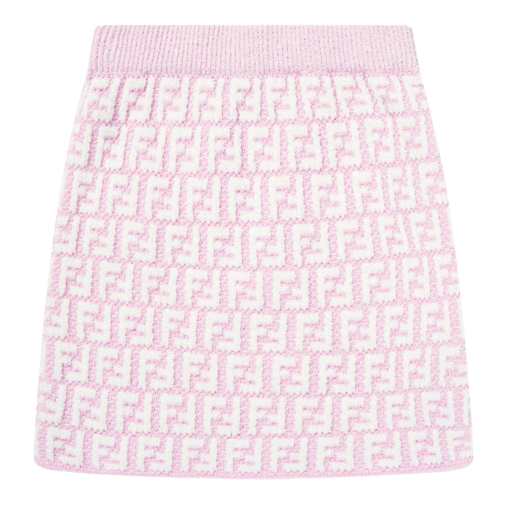 Fendi Ff Logo Skirt - Female - Kids Skirts - Pink - 4 Y - Kids