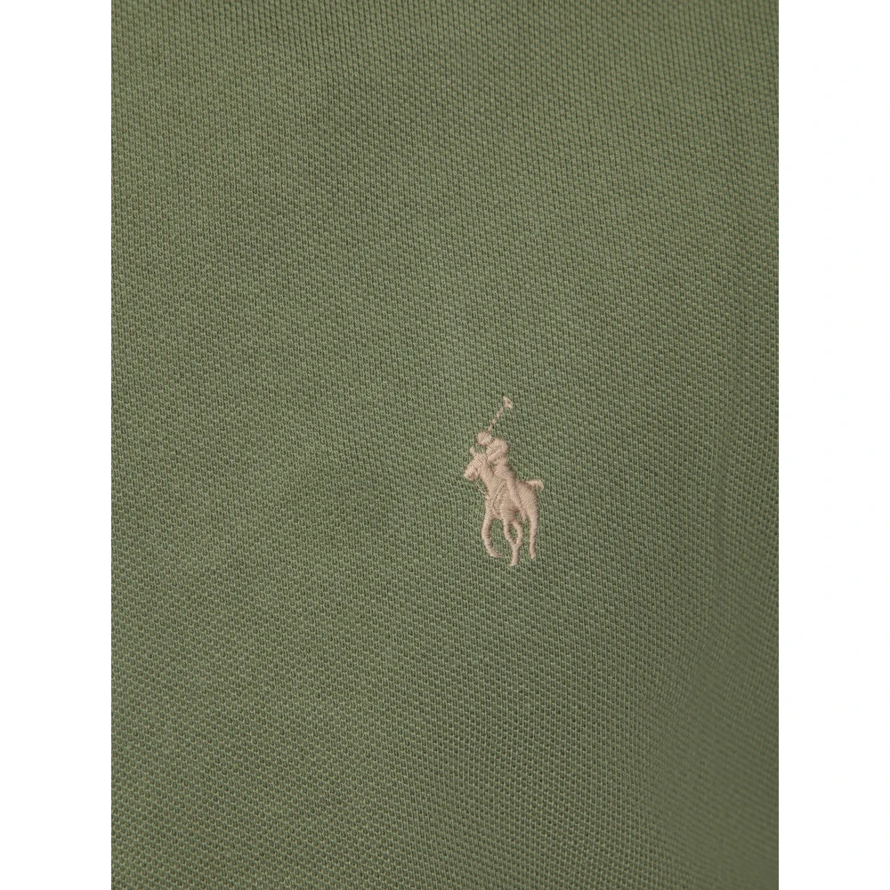 Polo Ralph Lauren Militair Groene Slim Fit Polo Shirt Green Heren