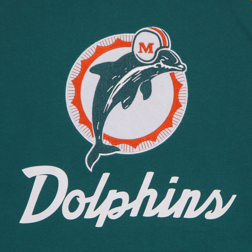 Mitchell & Ness Miami Dolphins NFL Hoodie Blauw Blue Heren