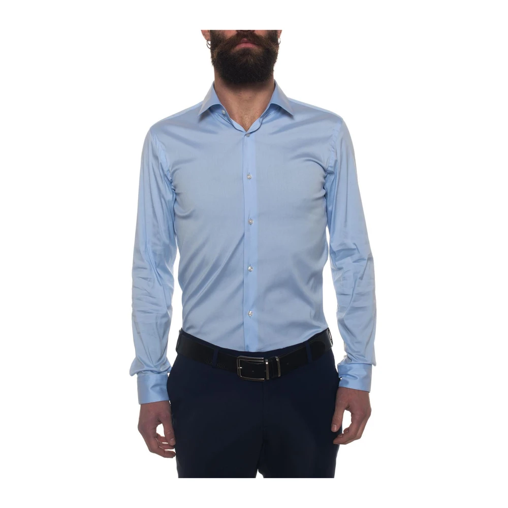 Boss Herwing Dress Shirt Blue Heren