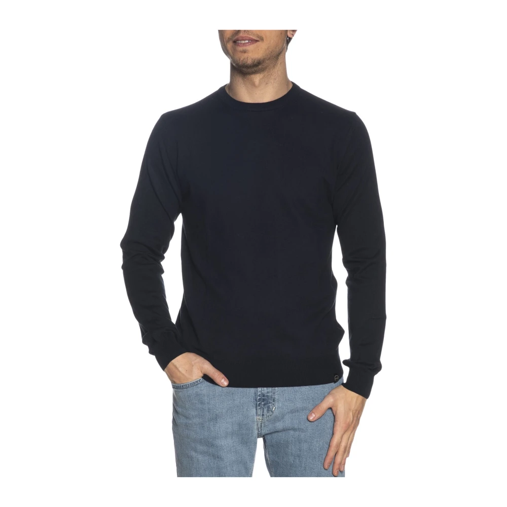 Colmar Blauwe Trui Basic Pullover Blue Heren
