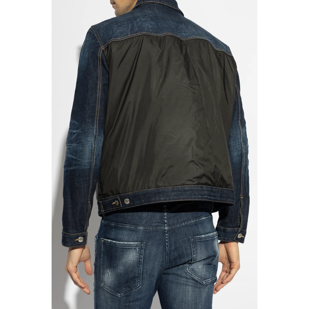 Dsquared2 Jas met gecombineerde materialen Black Heren