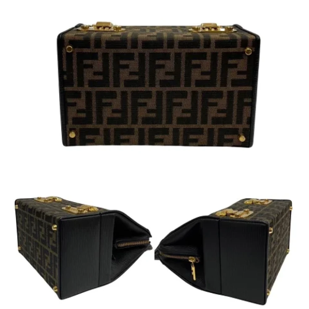 Fendi Vintage Pre-owned Canvas handbags Black Dames