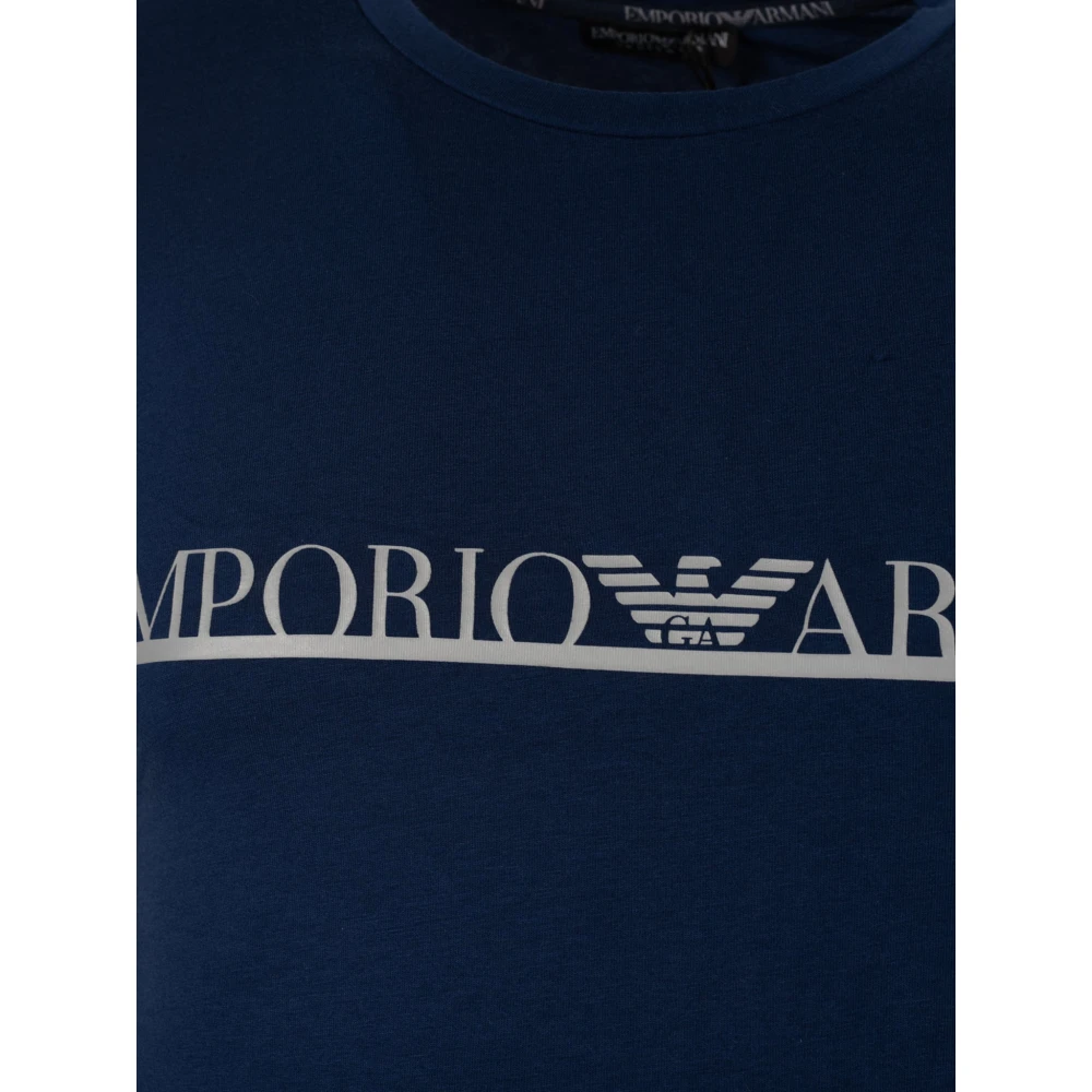 Emporio Armani T-Shirts Blue Heren