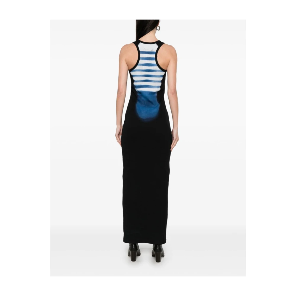 Jean Paul Gaultier Gedrukte Mouwloze Lange Jurk Multicolor Dames