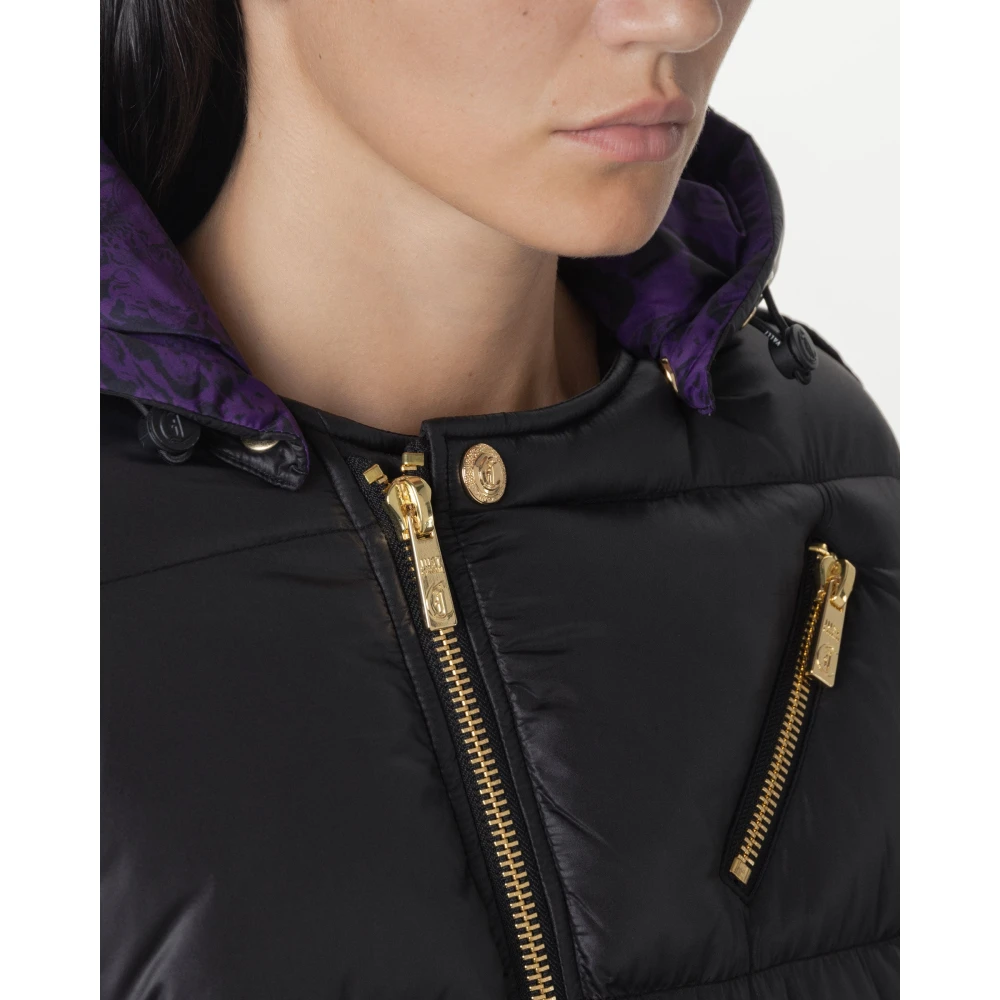 Just Cavalli Korte Bomberjas met Unieke Zakindeling Black Dames