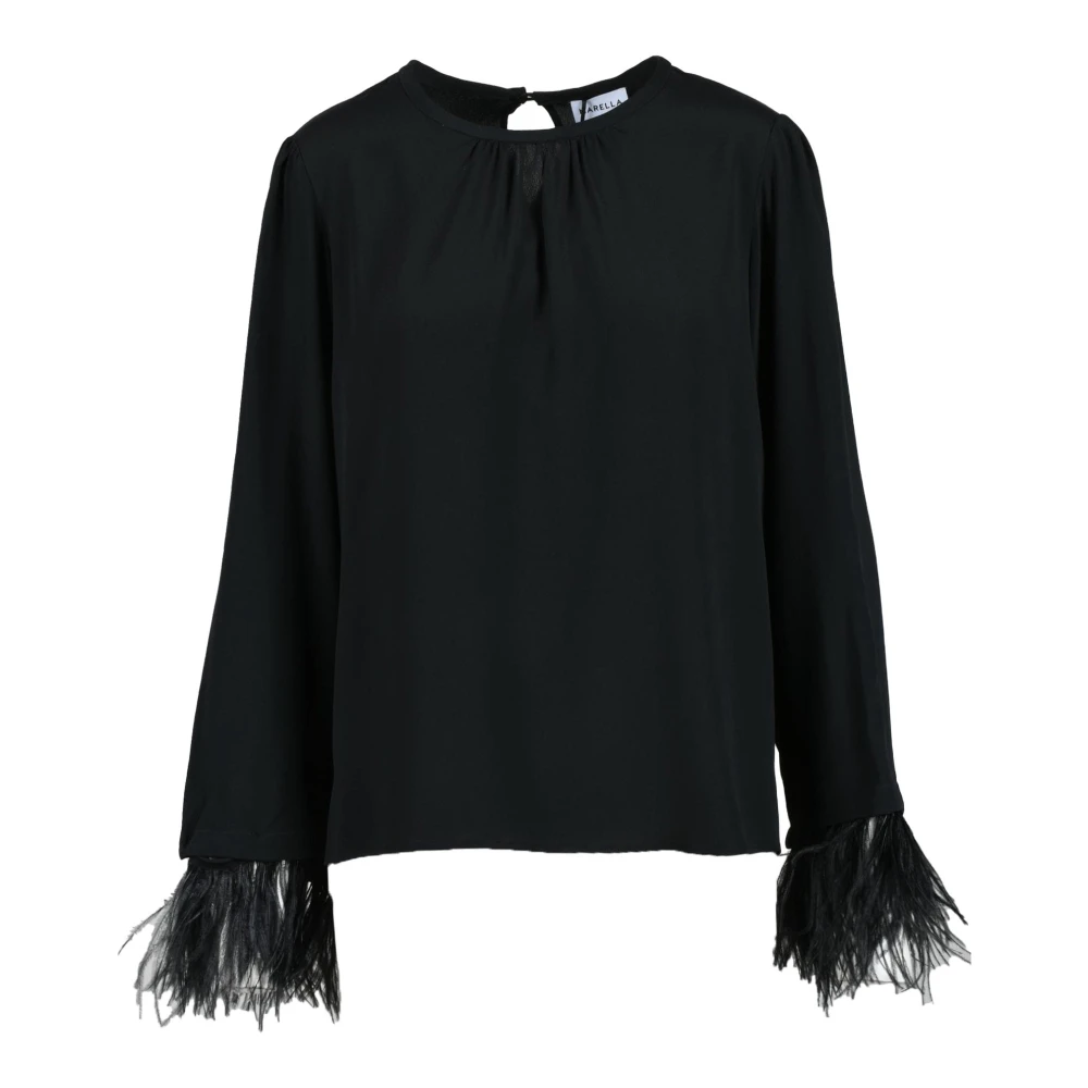 Marella Zijden Blend Blouse Black Dames