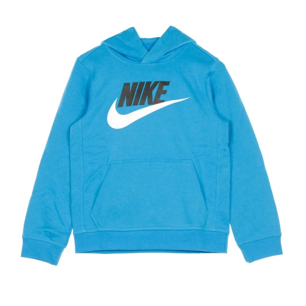 Nike Blauwe Laser Fleece Hoodie met Zakken Blue Heren