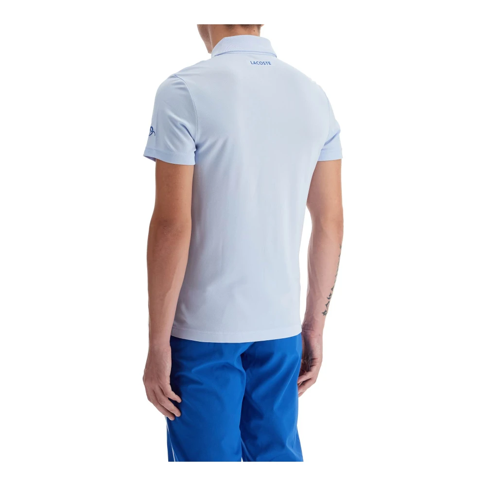 Lacoste Novak Djokovic Handtekening Sportpolo Blue Heren