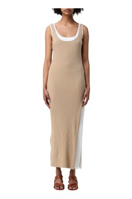 black-ribbed-knit-midi-dress