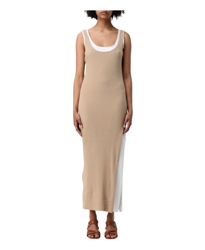 robe-midi-en-tricot-cotele-noir