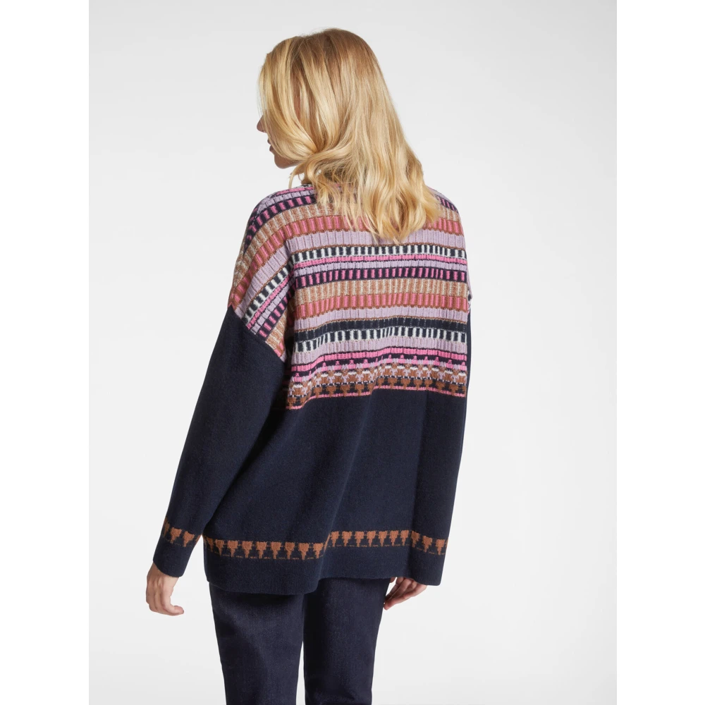 Elena Mirò Stijlvolle Maglia Top Blue Dames