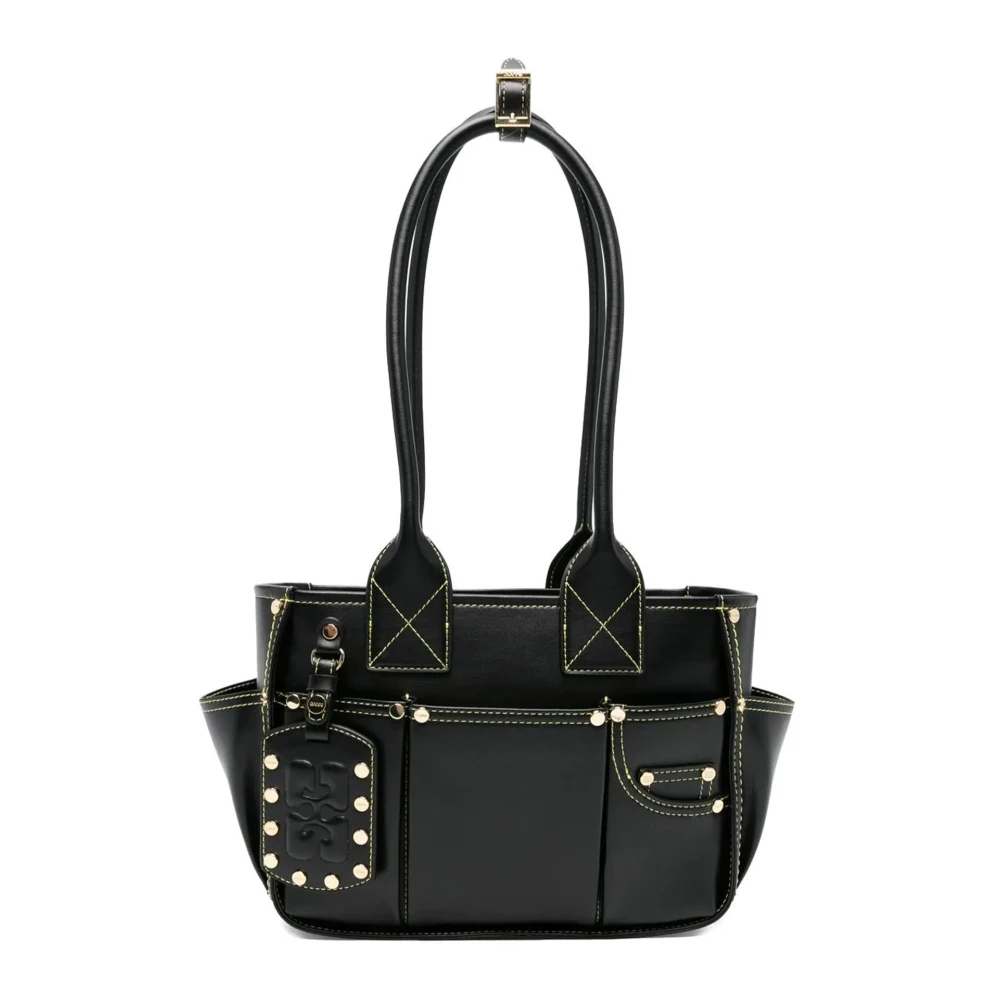 Ganni Women's Black Shoulder Bags, One Size, Posy Small
