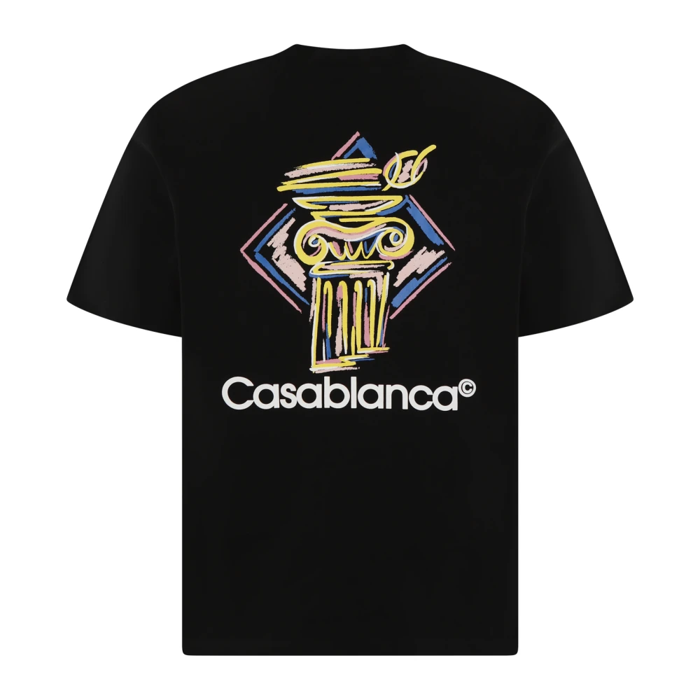 Casablanca Diamantkolom Heren Stijlvol Shirt Black Heren