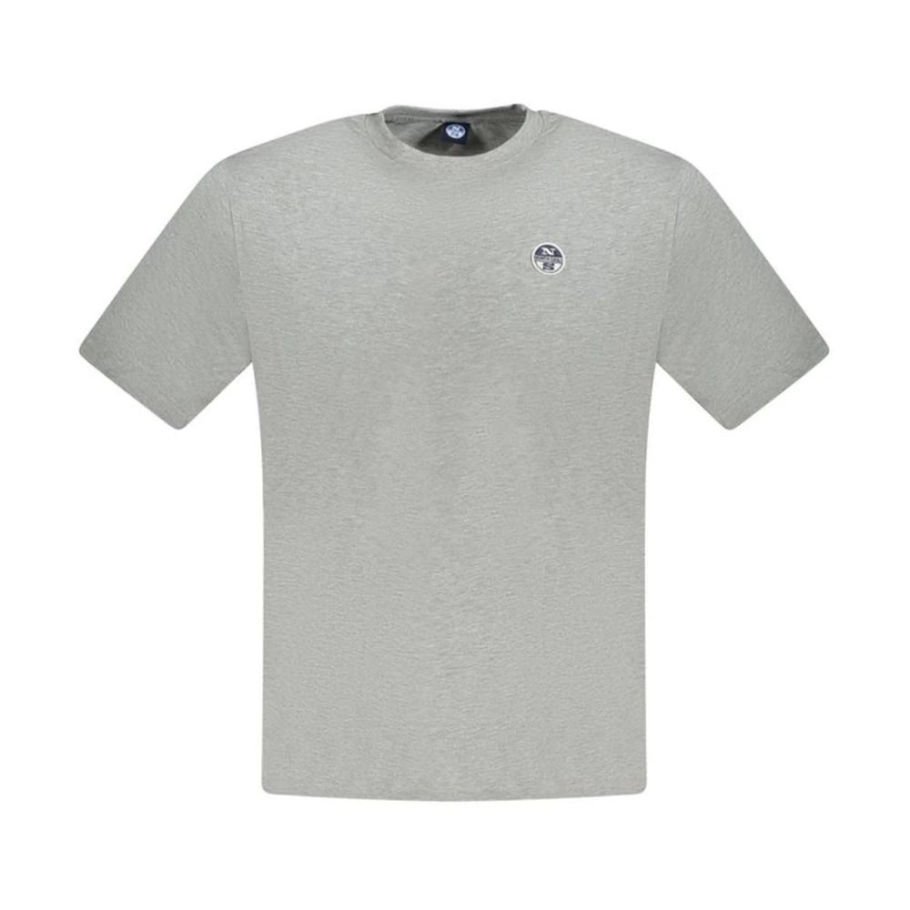 North Sails Klassiek Katoenen Crew Neck T-Shirt Gray Heren