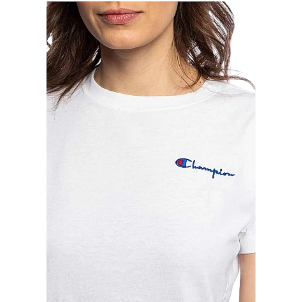 Champion Korte Mouw T-shirt White Dames