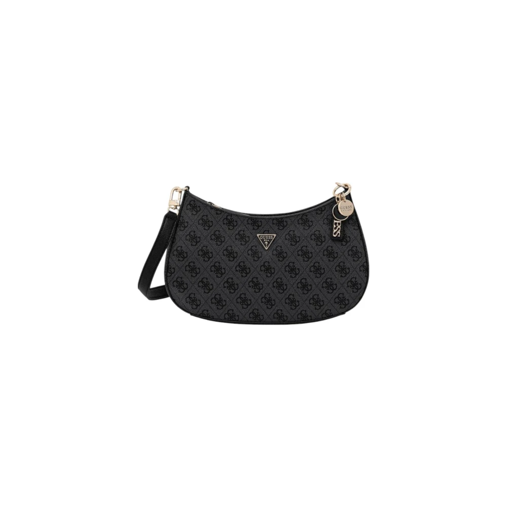 Guess Donna Grigio Borsa A Mano Con Stampa E Chiusura A Zip - Immagine 1