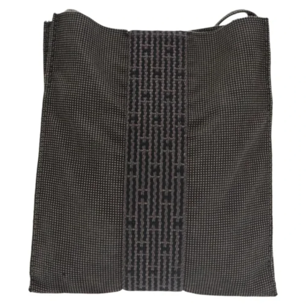 Hermès Vintage Pre-owned Canvas clutches Gray Dames