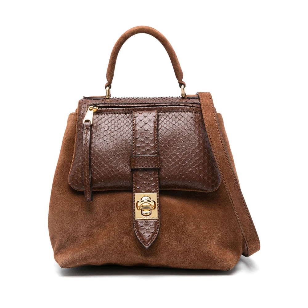 Ermanno Scervino Stijlvolle schoudertas met uniek ontwerp Brown Dames