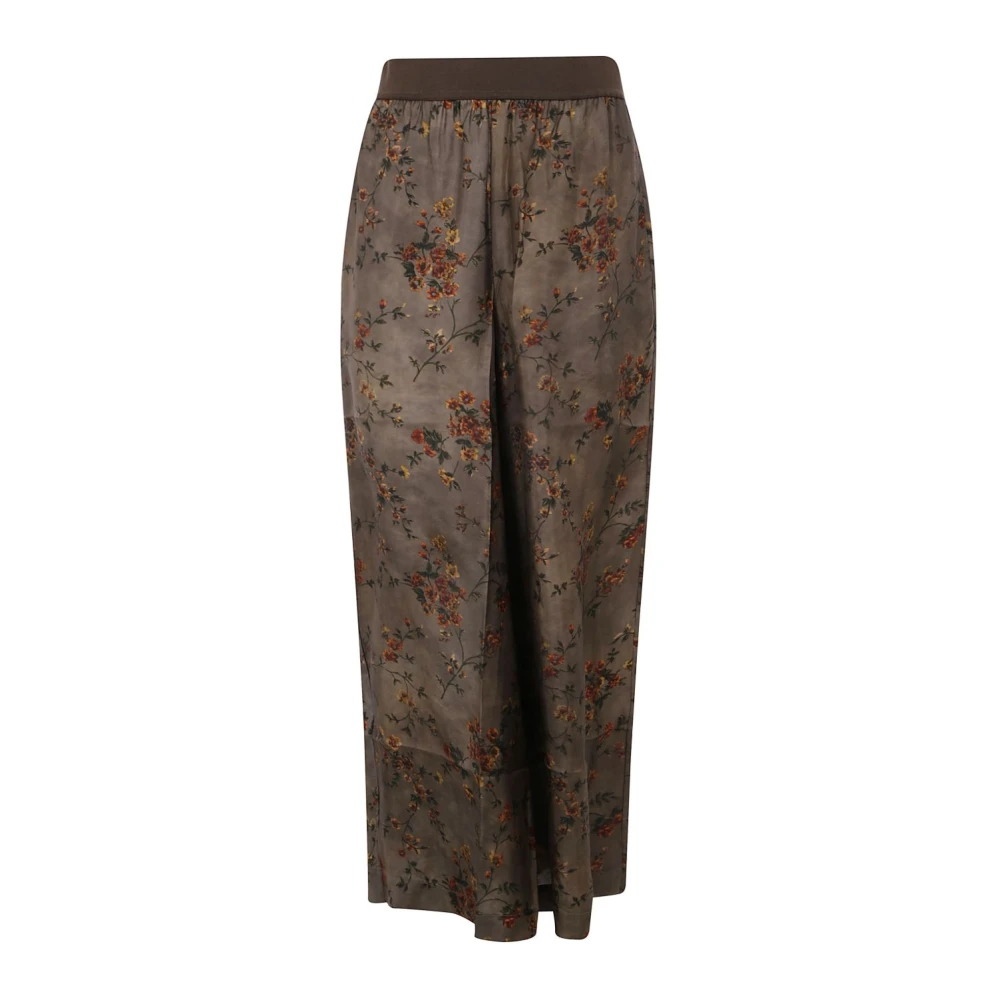 UMA Wang Bloemenprint rechte pijp broek Multicolor Dames