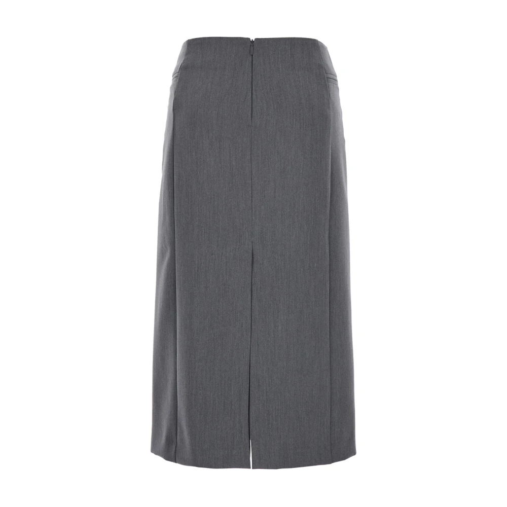pinko Grijze Fluwelen Rok Gray Dames