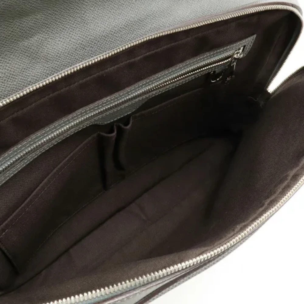 Louis Vuitton Vintage Pre-owned Leather louis-vuitton-bags Gray Heren