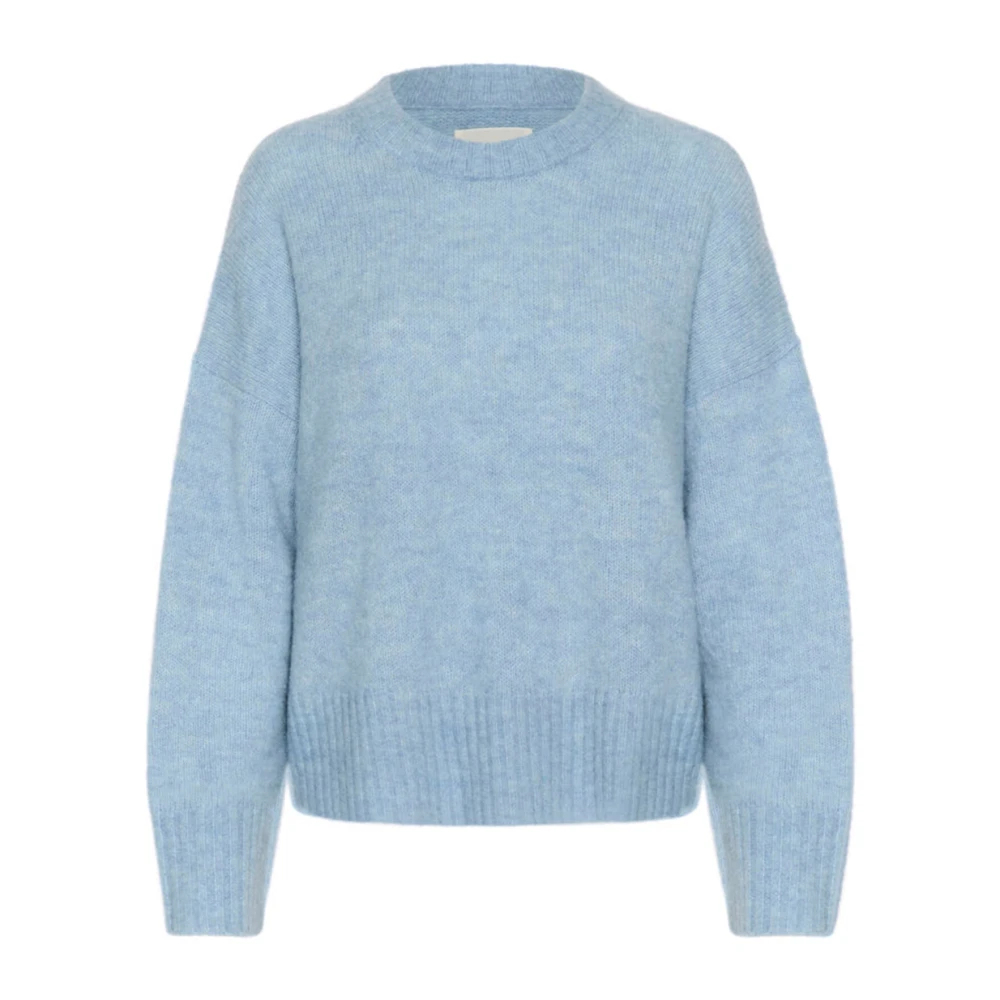 Part Two Zachte Chambray Gebreide Trui Lulyapw 30309015 Blue Dames