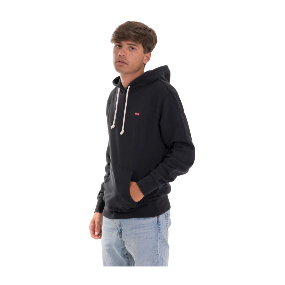 Levi's Men's Black The Original Hoodie In Mineral Cotton, Size S - Image 3