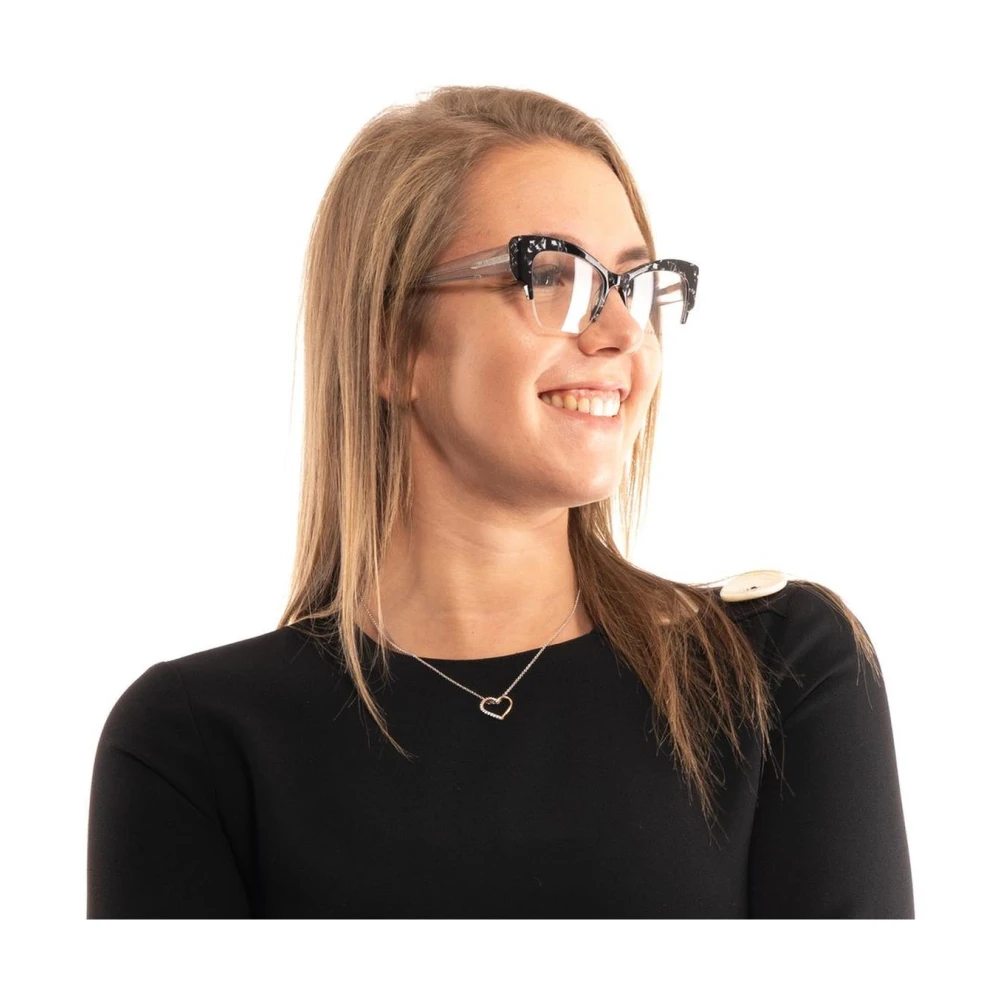 Guess Stijlvolle Cat-Eye Optische Monturen Black Dames
