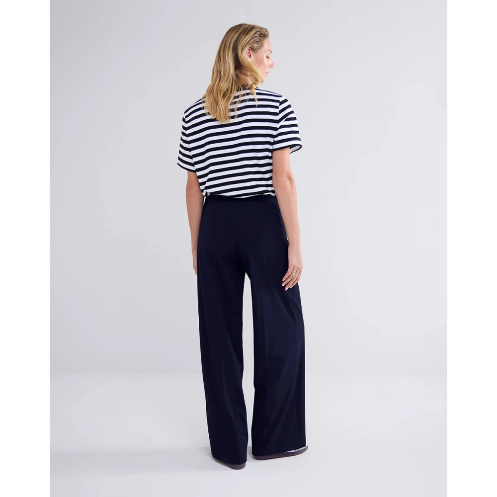 Summum Woman Verona Viscose Blend Stretch Broek Blue Dames