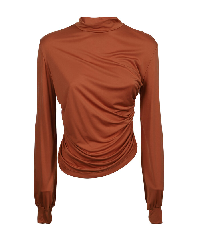 ruched-jersey-top-in-copper