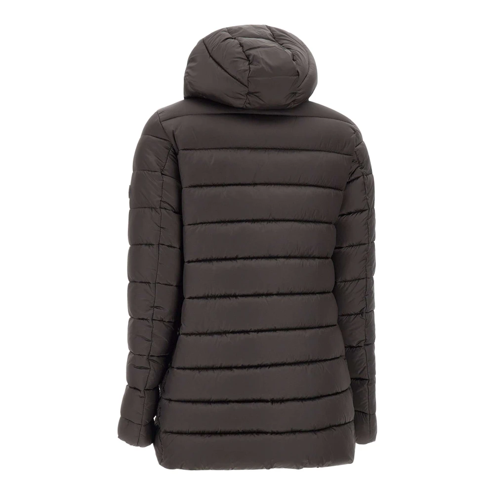 Save The Duck Donzen Jas met Hoge Kraag Brown Dames