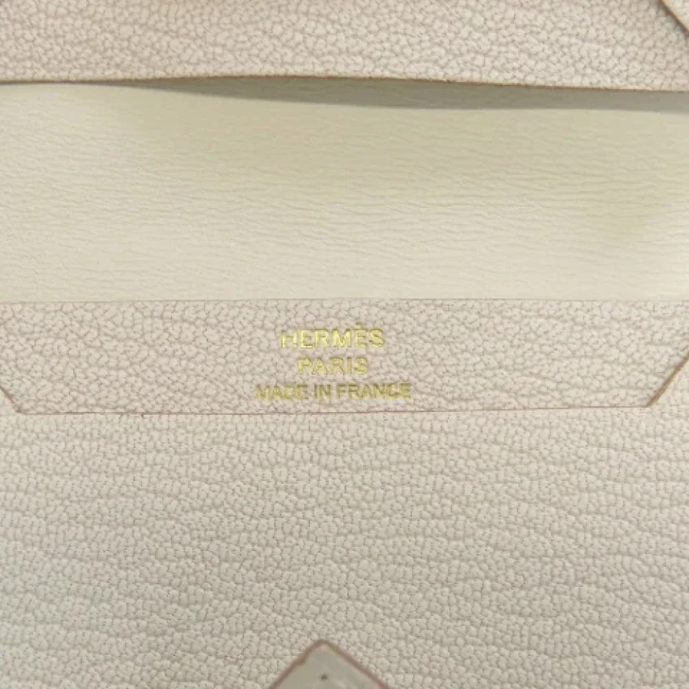 Hermès Vintage Pre-owned Leather wallets White Dames